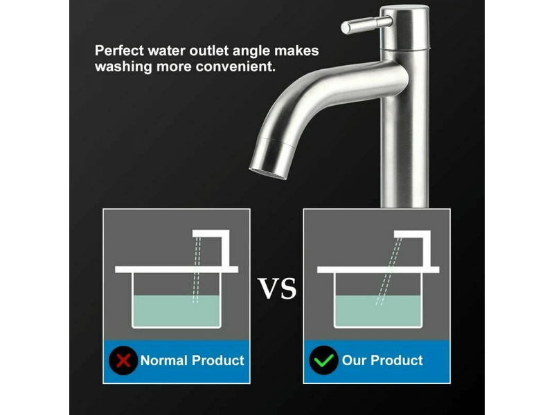 Robinet de grand lavabo monotrou froid en acier inoxydable brossé g12  - Conforama D