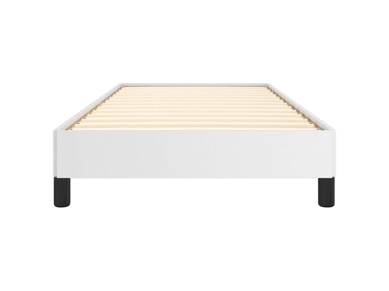  Lit simple- lit adulte -  cadre de lit sans matelas blanc 100x200 cm similicuir  - Conforama D