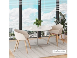 Chaise de salle à manger lot de 2 rembourrées avec pieds réglables, structure en métal, tissu aspect lin beige