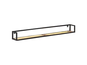 Lot de 2 étagères murales, étagères suspendues 160 cm bois de récupération massif cf43068