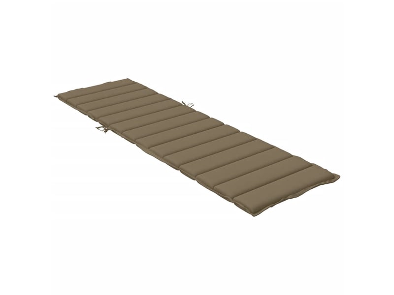  Coussin de chaise longue taupe mélangé 200x70x4 cm tissu cf32515  - Conforama D