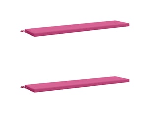 Lot de 2 coussins de banc, coussins d'assise soest 100 % polyester rose cf57354