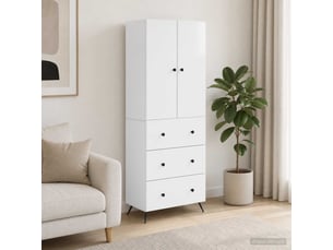 Armoire <strong></strong> <strong></strong> coloris blanc largeur 66 cm