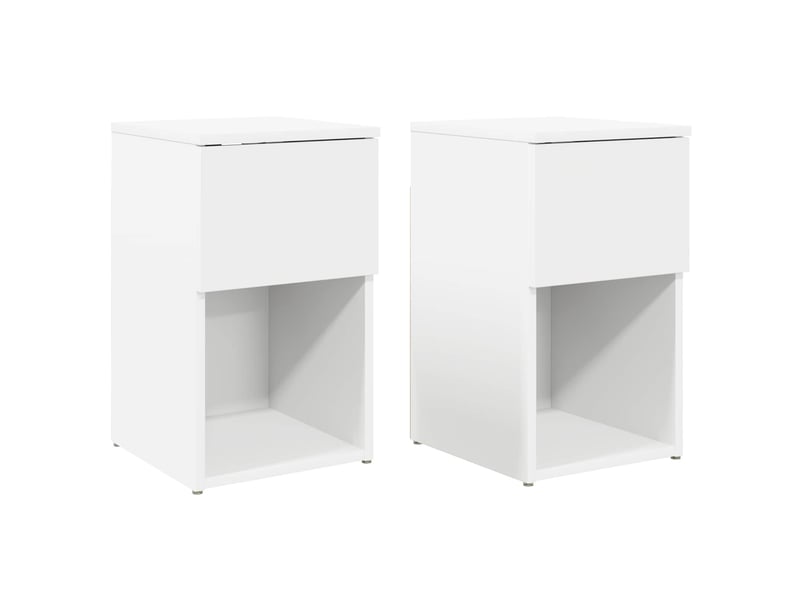  Table de chevet - table de lit 2 pièces blanc 29 x 31,5 x 49 cm  - Conforama A