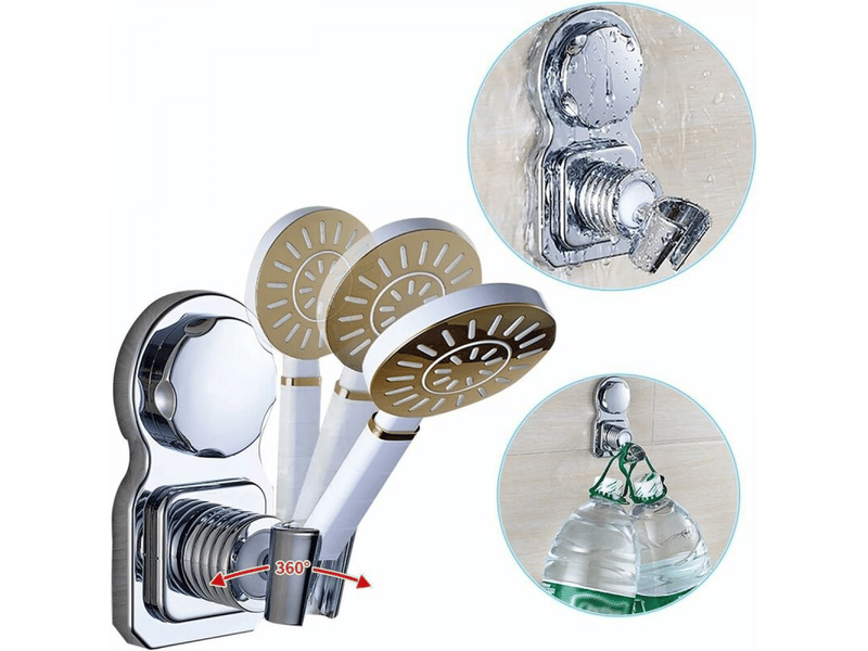  Supports de douche sans poinçon, supports de douche à ventouse pour pommes de douche réglables  - Conforama E