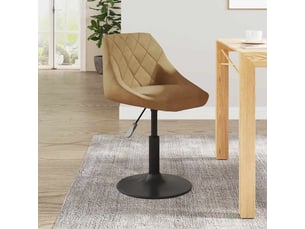Tabouret de bar, chaise de bar marron velours shl89566