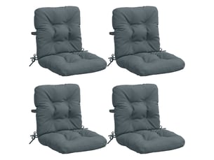 Lot de 4 coussins de chaise à dossier haut vianen cf59336