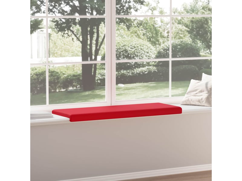 Coussin de banc, coussin d'assise, coussin de canapé simili cuir rouge profondeur 35 cm cf52934  - Conforama D