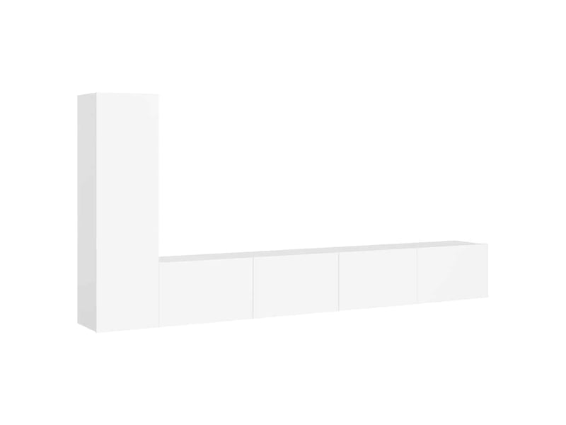  Ensemble de meubles tv - banc tv - meuble de rangement 3 pcs blanc bois d'ingénierie  - Conforama A