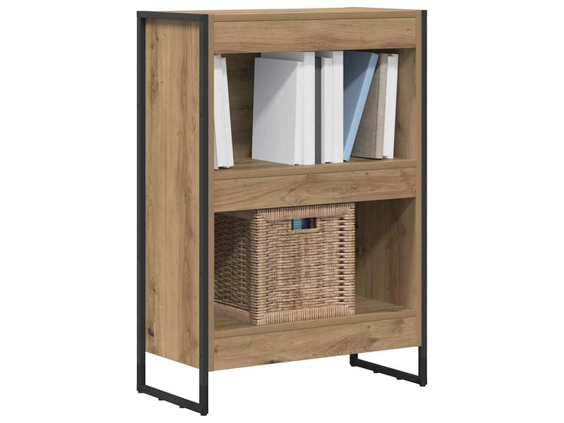  Bibliothèque, armoire à livres 60 x 30 x 86,5 cm bois d'ingénierie chêne artisan  - Conforama C