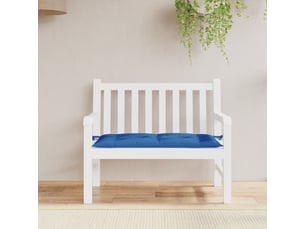 Coussin de banc de jardin, coussin d'assise bleu 110x50x7 cm tissu oxford cf52671