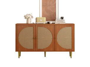 Buffet 3 porte(s) 0 tiroir(s) <strong></strong> <strong></strong> - 129.8 cm coloris marron