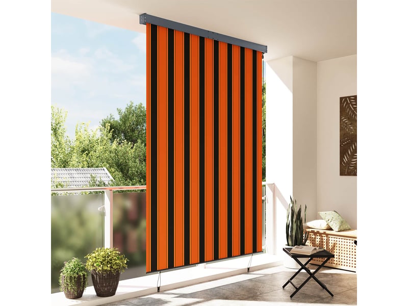  Store enrouleur, store à rouleau orange et marron 180 x 250 cm cf46581  - Conforama C
