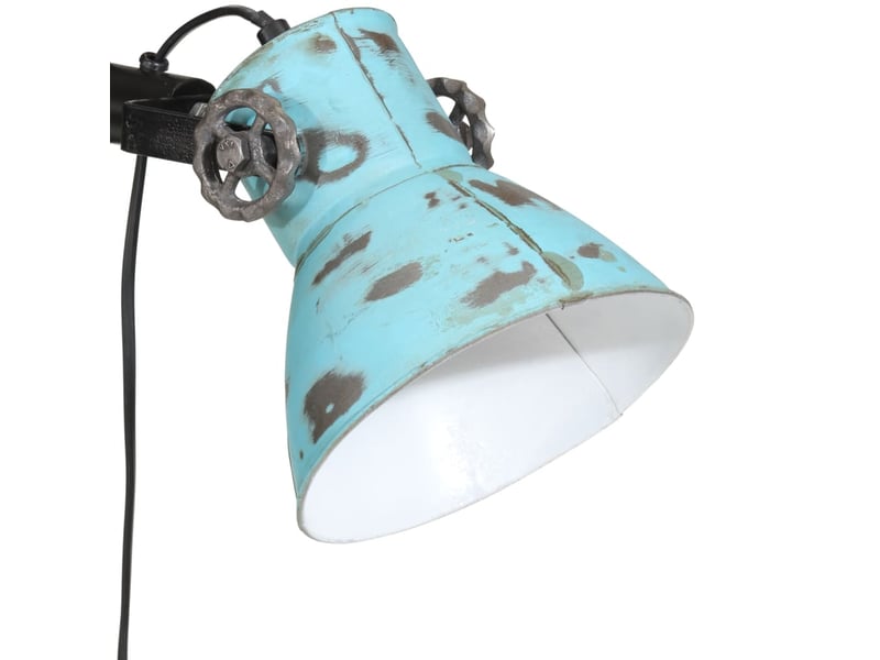  Lampadaire salon, lampe sur pied 25 w bleu délavé 25x25x90140 cm e27  - Conforama E