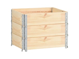Jardinière - bac à fleurss surélevées 3 pcs 60x80 cm bois de pin solide