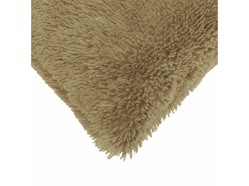  Lot de 6 coussins avec oreiller, coussins décoratifs heerlen gris clair fleece pv cf50816  - Conforama E