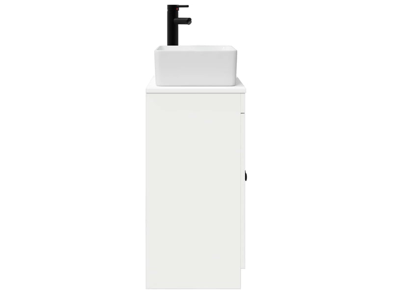 Meuble de salle de bain avec évier blanc 54x35x83 cm shl2186 - Conforama E