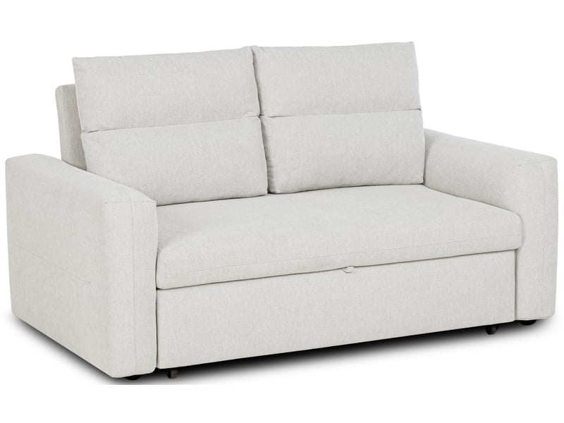 Canape droit convertible beige 2 places - Conforama B