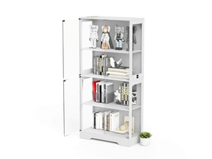 Vitrine coloris blanc  <strong>ZERBACO</strong> <strong></strong> - 80 cmx165 cm