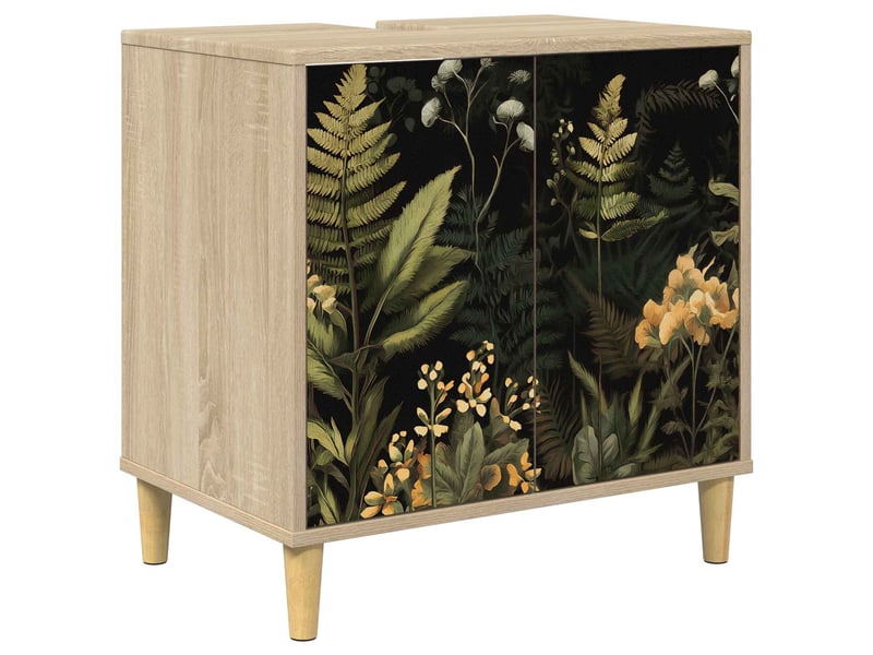  Armoire de salle de bain, meuble de rangement rhenen sonoma 60x40x60 cm  - Conforama A