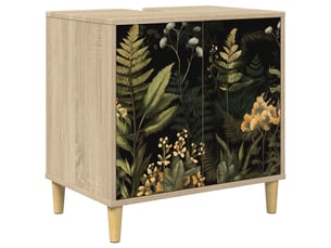 Armoire de salle de bain, meuble de rangement rhenen sonoma 60x40x60 cm
