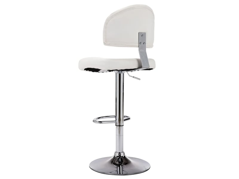  Tabouret de bar, chaise de bar blanc similicuir shl13797  - Conforama C