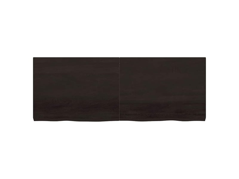  Comptoir de salle de bain, plan de travail marron foncé bois massif traité cf65878  - Conforama D