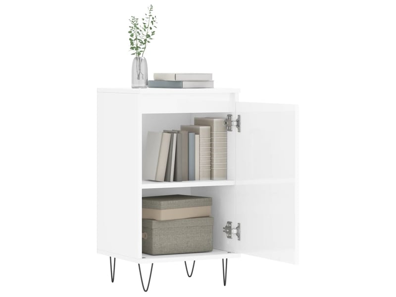  Buffets 2 pcs - bahut - meuble de rangement blanc brillant 40x35x70 cm bois d'ingénierie  - Conforama D