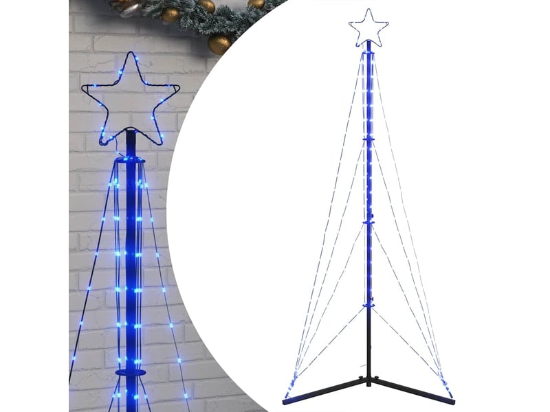 Sapin de noël - arbre de noël à led 363 led bleu 182 cm - Conforama A