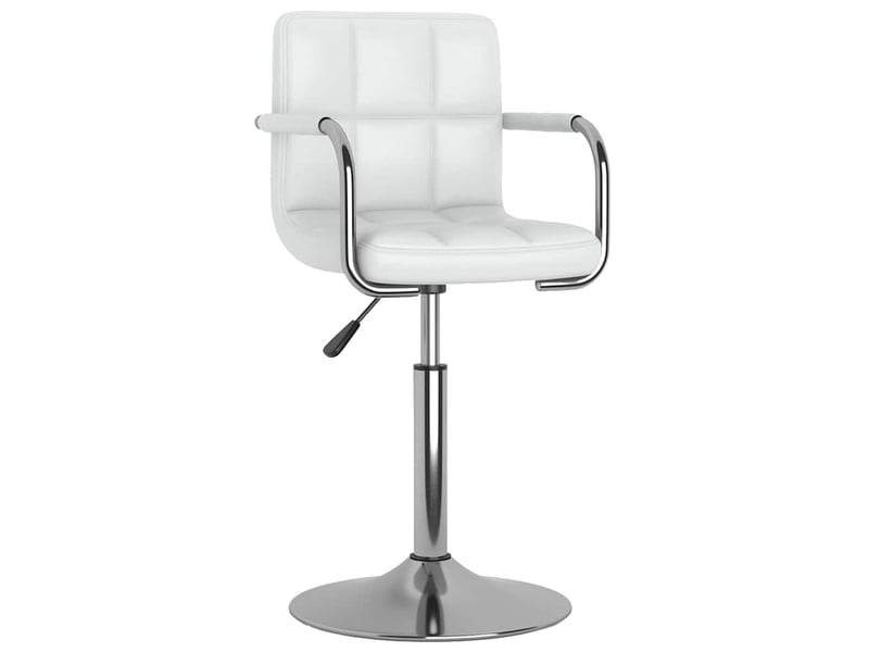  Tabouret de bar, chaise de bar blanc similicuir shl49225  - Conforama A