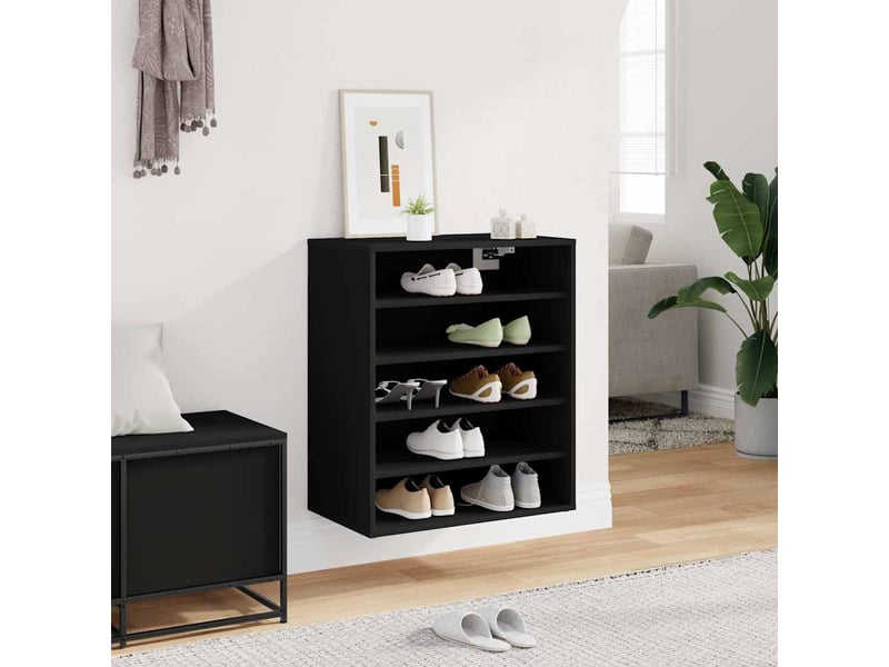  Meuble à chaussures, armoire à chaussures 60x35x70 cm noir  - Conforama C