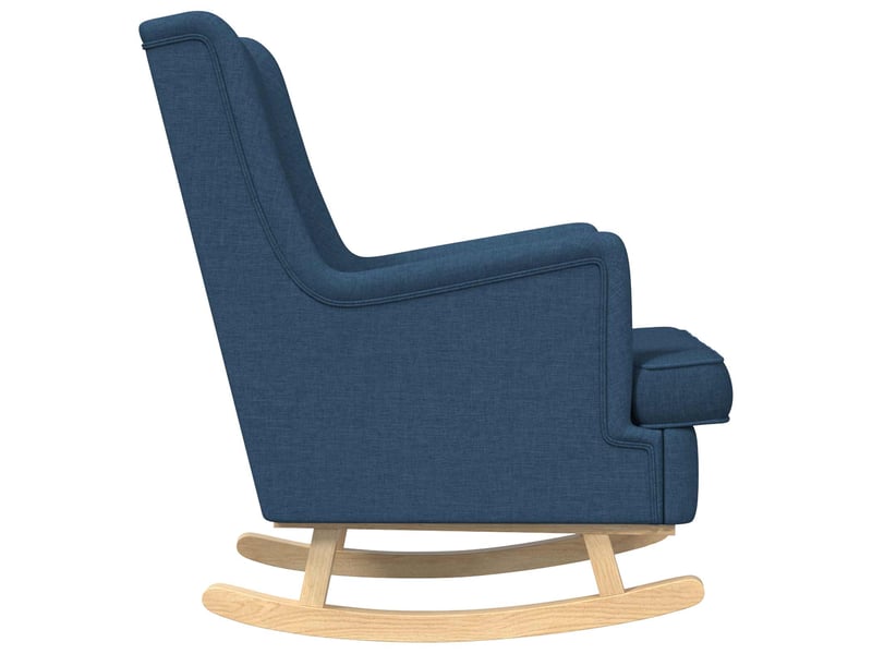 Vidaxl chaise à bascule bleu 62 x 80 x 85 cm tissu - Conforama E