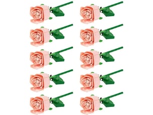 Blocs de construction pour bouquet de roses romantiques, modèle éternel rose--