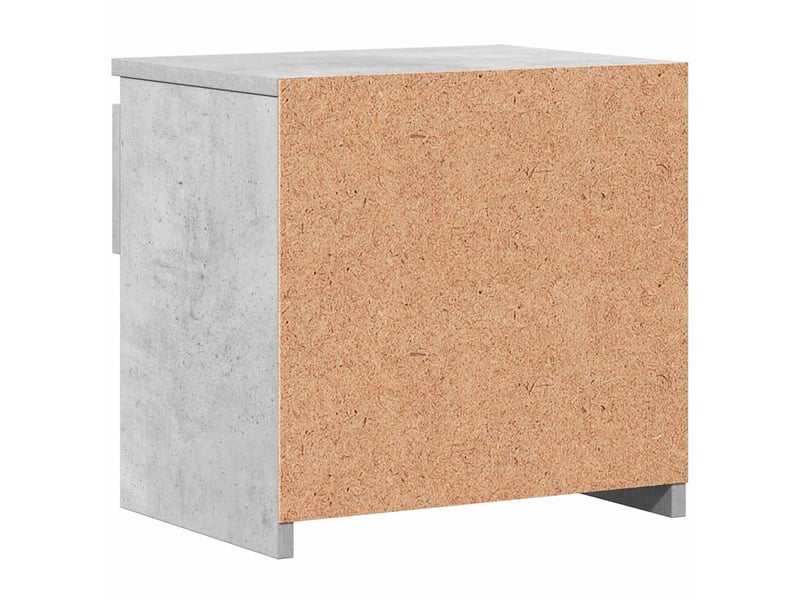  Table de chevet - cabinet de chevet - table de nuit gris béton 40x30x39 cm bois d’ingénierie  - Conforama E