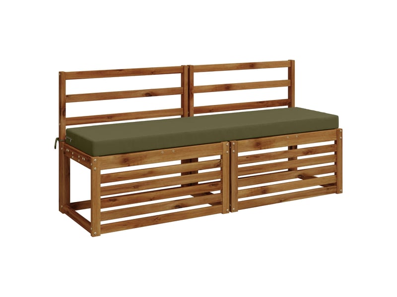  Lot de 2 coussins de banc, coussins d'assise soest 100 % polyester vert olive cf57593  - Conforama C