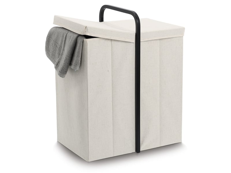  Panier à linge en bambou zeller, 52 x 36 x 65 cm  - Conforama C