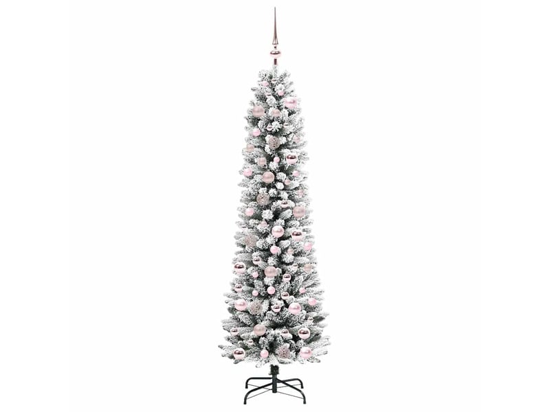  Sapin de noël - arbre de noël artificiel blanc 180 cm pvc, métal et plastique  - Conforama D