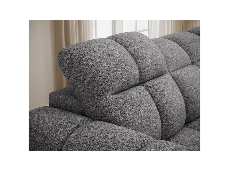  Canapé d'angle électrique fanoti 3 places beige – angle droit  - Conforama D