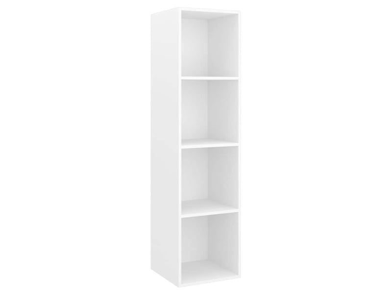  Lot de 2 meuble tv mural, meuble tv suspendu blanc bois d'ingénierie shl70394  - Conforama D