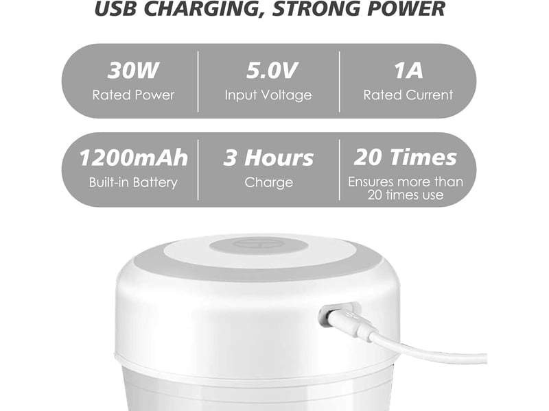  1 mini hachoir à ail électrique sans fil vert pour usage domestique  - Conforama D