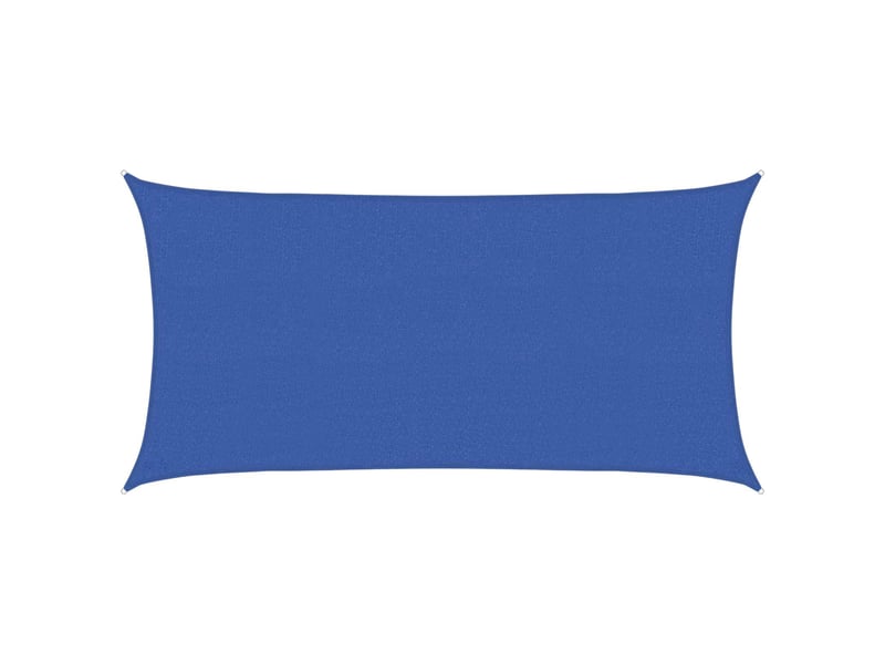 Voile d'ombre - voile d'ombrage - voile parasol 2 x 6 m hdpe rectangulaire bleu - Conforama B