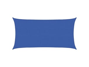 Voile d'ombre - voile d'ombrage - voile parasol 2 x 6 m hdpe rectangulaire bleu