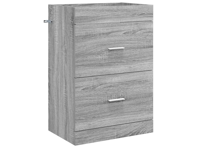 Ensemble de mobilier de salle de bain sonoma gris shl3774  - Conforama D