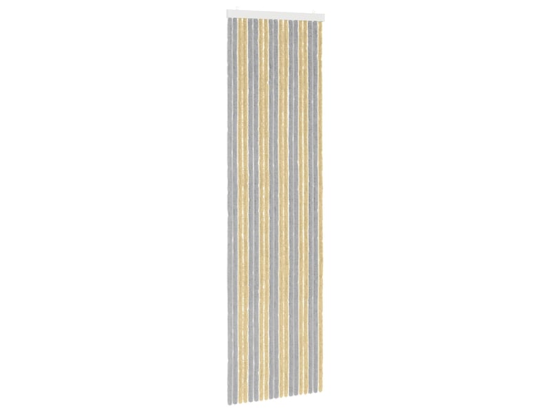  Rideau anti-insectes, moustiquaire en chenille gris et beige 56 x 200 cm cf43447  - Conforama A