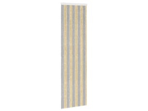 Rideau anti-insectes, moustiquaire en chenille gris et beige 56 x 200 cm cf43447