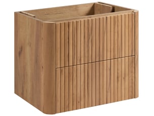 Meuble sous vasque suspendu linea 60 cm chêne craft d'or
