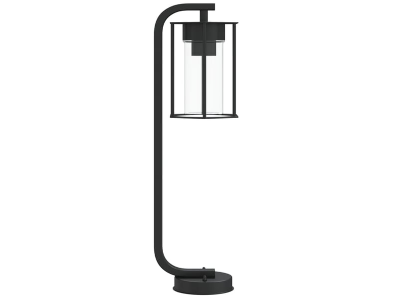  Lampadaires d'extérieur 3 pcs 60 cm acier inoxydable noir 02_0042552  - Conforama E