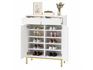 Meuble à chaussures 16 paire(s)  CHICFURN   coloris blanc
