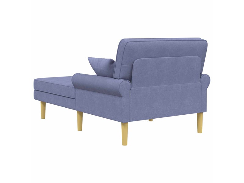  Vidaxl méridienne bleu denim tissu  - Conforama E