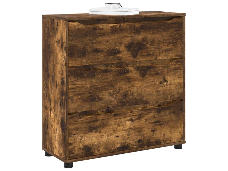  Armoire de rangement, commode de rangement 80 x 31 x 81 cm bois d'ingénierie shl8214  - Conforama C